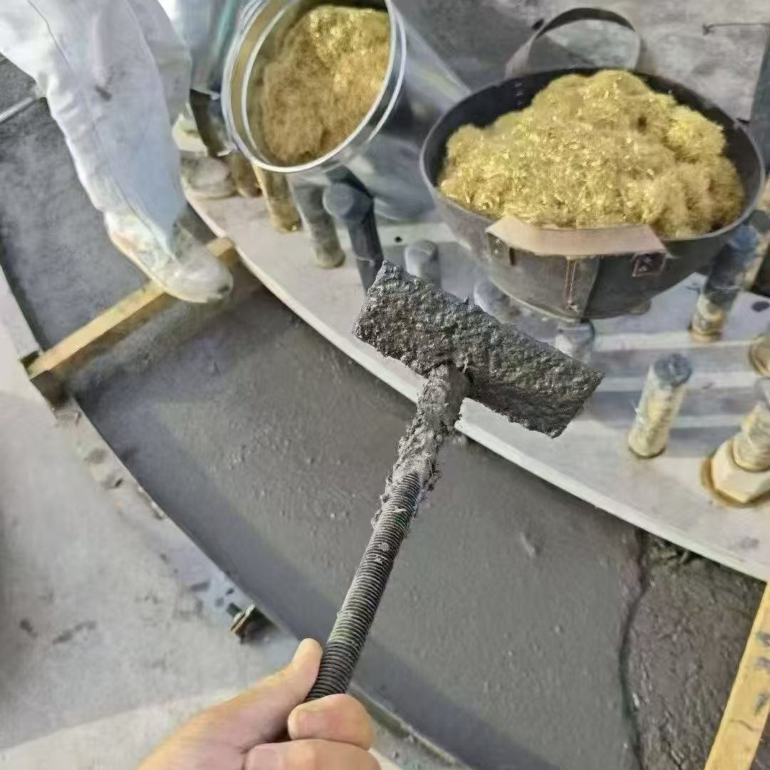 德钦C120钢纤维高强无收灌浆料 轧机压缩机汽轮机发电机锻压设备底座灌浆材料